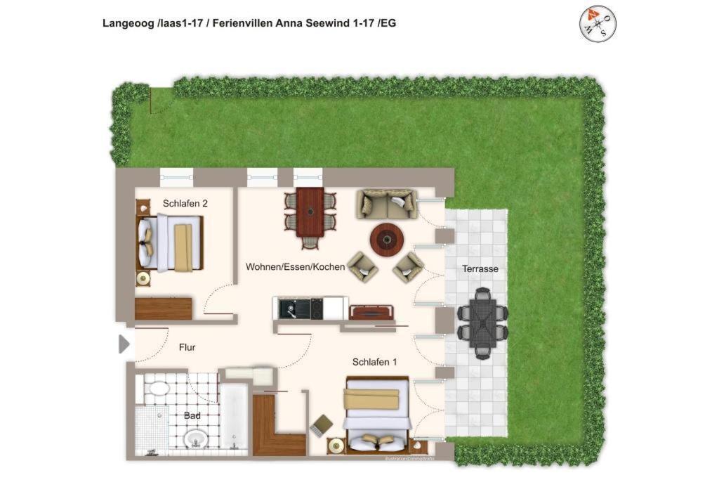 Apartmentvilla Anna See Apartmentvilla Anna See 1-17 ランゲオーク エクステリア 写真